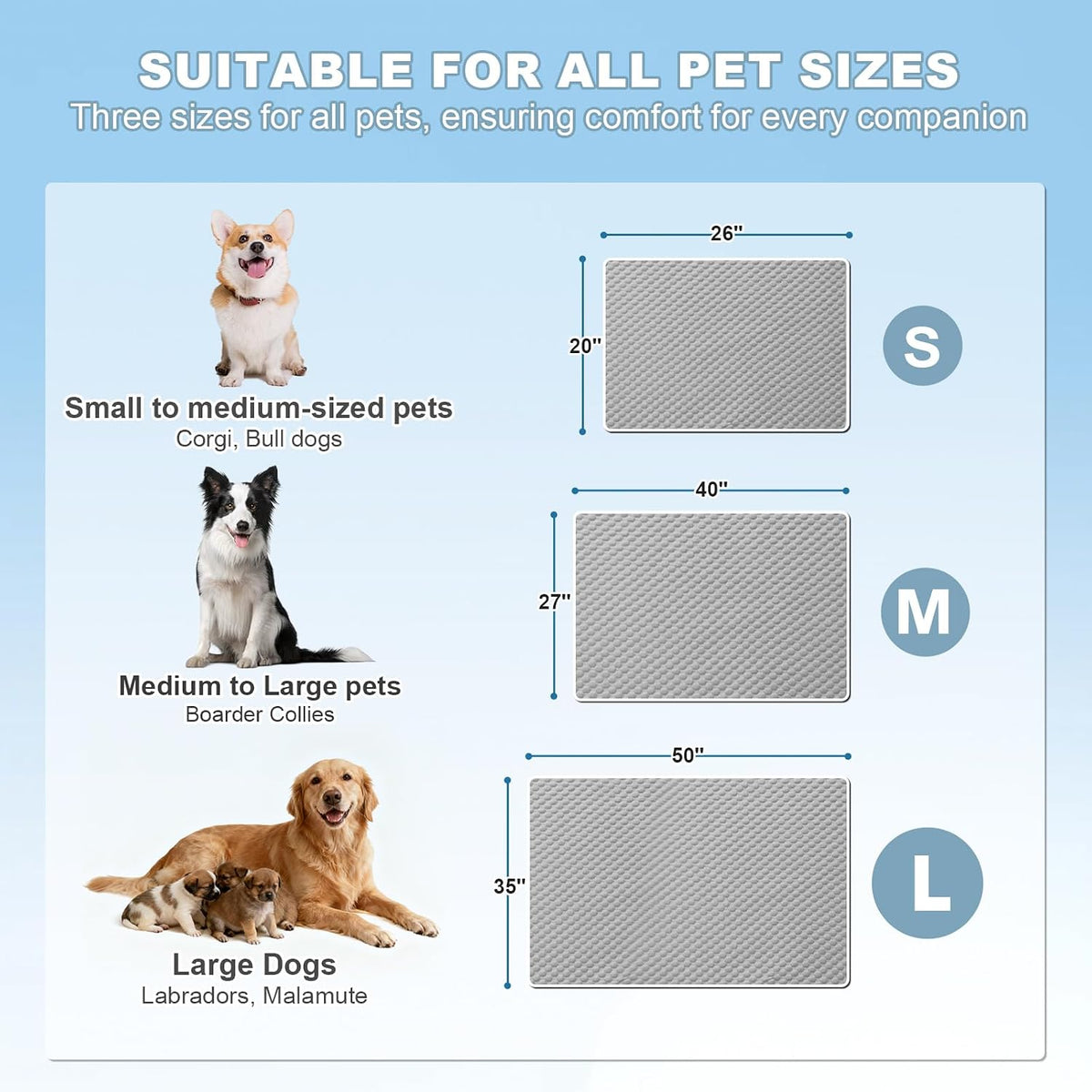 Dog Cooling Mat 20X26In